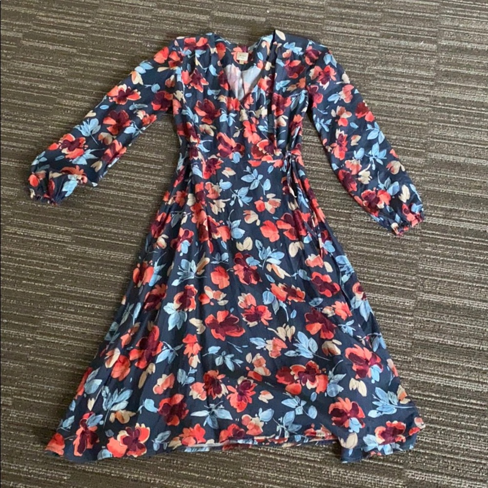 Anthropologie Floral Midi Dress